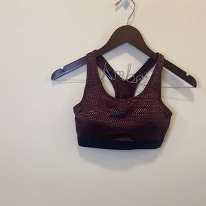 Maroon Nike Sports Bra
